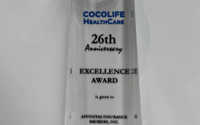 Affinitas Insurance Broker Inc. Honored with Excellence Award by COCOLIFE Healthcare